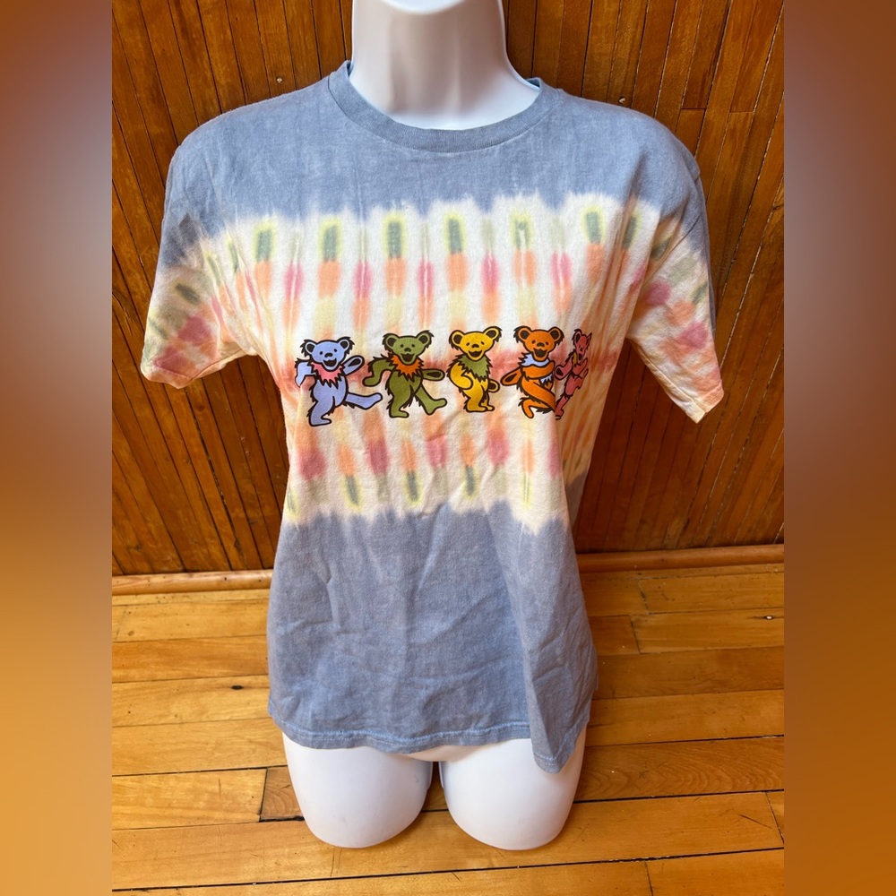 Gildan Tie-Dye Grateful Dead Band Tee Shirt with Dancing Bears